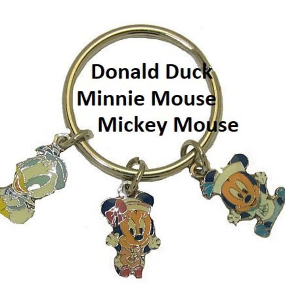 Disney Other - Disney Characters Authentic Character Keyring NWT